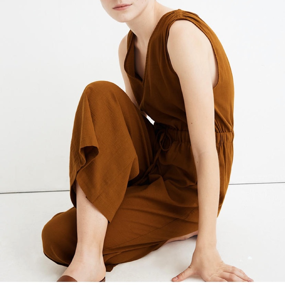 Madewell Tie-back Cover-up Jumpsuit - Picture 3 of 5